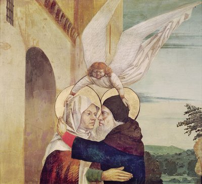 The Meeting of St. Anne and St. Joachim at the Golden Gate, c.1499 by Nicolas d